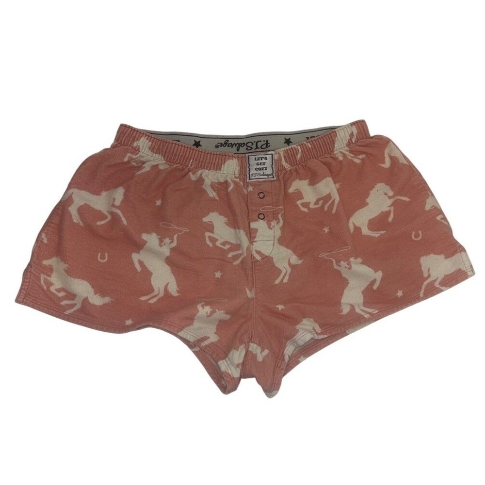 P.J. Salvage Coral Unicorn-Print Boxers
